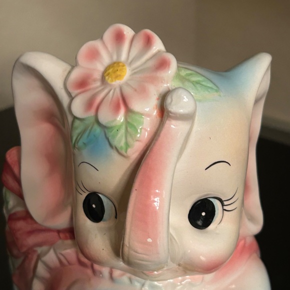 Elephant Planter, Nursery Baby Shower Gift. Vintage - Picture 7 of 12